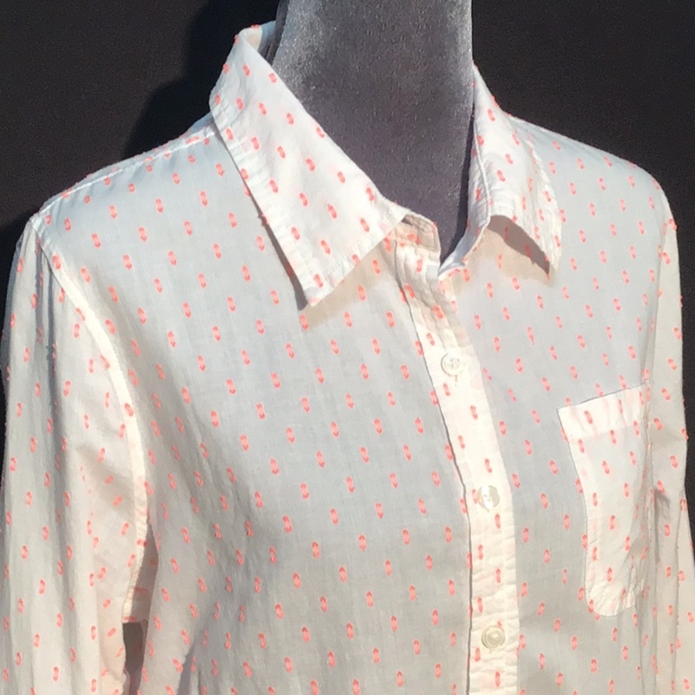 Red Camel sheer button down shirt size large